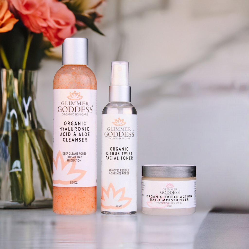 Organic 3-Step Anti-Aging Skin Care Routine